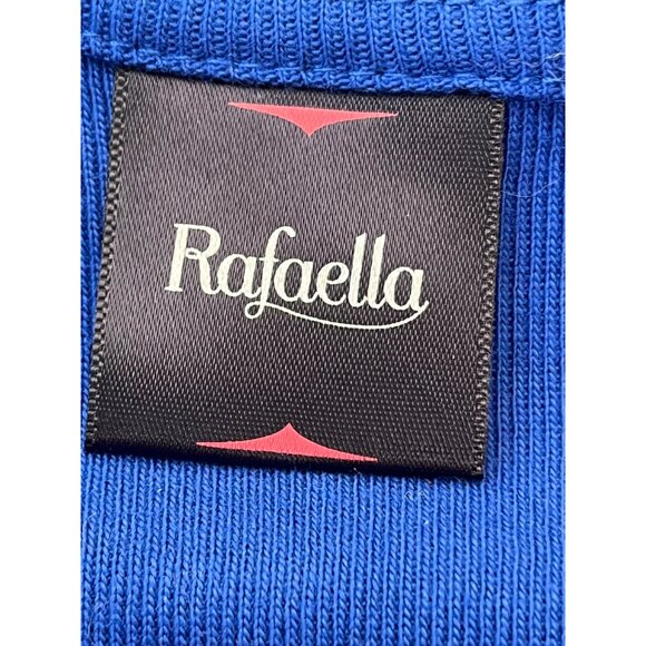 Rafaella Womens Long Sleeve Blue Top With‎ Front Zipper Size L - Picture 5 of 10